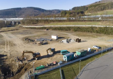 Construction site of the new MEDENUS Headquarter